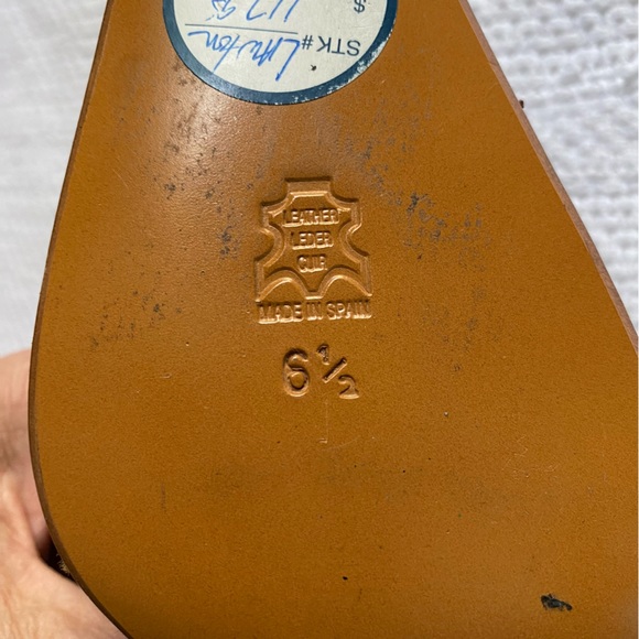 Vintage, Martinez Valero, Denim Floral Glitter Mule - Picture 6 of 6